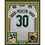 Framed Autographed/Signed Chuck Mercein 35x39 Ice Bowl Green Bay White Football Jersey JSA COA