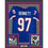 Framed Autographed/Signed Cornelius Bennett 35x39 Buffalo Blue Football Jersey JSA COA