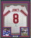 Framed Autographed/Signed Daniel Jones 35x39 New York White Football Jersey Beckett BAS COA
