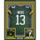 Framed Autographed/Signed Dontayvion Wicks 35x39 Green Bay Green Football Jersey JSA COA