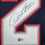 Framed Autographed/Signed Doug Flutie 35x39 New England Blue Football Jersey Beckett BAS COA