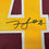 Framed Autographed/Signed Frankie Luvu 35x38 Washington Burgundy Football Jersey Beckett BAS COA