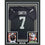 Framed Autographed/Signed Geno Smith 35x39 Oakland Black Football Jersey Beckett BAS COA