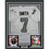 Framed Autographed/Signed Geno Smith 35x39 Oakland White Color Rush Football Jersey Beckett BAS COA