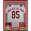 Framed Autographed/Signed George Kittle 35x39 San Francisco White Football Jersey Beckett BAS COA