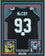 Framed Autographed/Signed Gerald McCoy 35x39 Carolina Black Football Jersey Beckett BAS COA