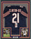 Framed Autographed/Signed Haha Ha Ha Clinton-Dix 35x39 Chicago Blue Football Jersey JSA COA