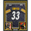 Framed Autographed/Signed Jack Sawyer 35x39 Pittsburgh Black Football Jersey Beckett BAS COA