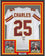 Framed Autographed/Signed Jamaal Charles 35x39 Kansas City White Football Jersey JSA COA