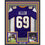 Framed Autographed/Signed Jared Allen 35x39 Minnesota Purple Football Jersey Beckett BAS COA