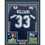 Framed Autographed/Signed Javonte Williams 35x39 Dallas Blue Football Jersey Beckett BAS COA