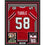 Framed Autographed/Signed Jessie Tuggle 35x39 Atlanta Red Football Jersey JSA COA