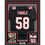Framed Autographed/Signed Jessie Tuggle 35x39 Atlanta Black Football Jersey JSA COA