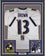 Framed Autographed/Signed John Brown 35x39 Baltimore White Football Jersey JSA COA