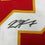 Framed Autographed/Signed Kareem Hunt #27 35x39 Kansas City Red Football Jersey PSA/DNA COA