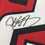 Framed Autographed/Signed Keanu Neal 35x39 Atlanta Red Football Jersey JSA COA
