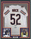 Framed Autographed/Signed Khalil Mack 35x39 Chicago White Football Jersey Beckett BAS COA