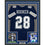 Framed Autographed/Signed Malik Hooker 35x39 Dallas Blue Football Jersey Beckett BAS COA