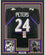 Framed Autographed/Signed Marcus Peters 35x39 Baltimore Black Football Jersey JSA COA