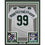 Framed Autographed/Signed Mark Gastineau 35x39 New York White Football Jersey JSA COA