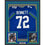 Framed Autographed/Signed Michael Bennett 35x39 Seattle Blue Retro Football Jersey JSA COA