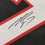 Framed Autographed/Signed Michael Mike Vick 35x39 Atlanta Retro Black Football Jersey JSA COA