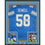 Framed Autographed/Signed Penei Sewell 35x39 Detroit Blue Current Football Jersey Beckett BAS COA
