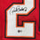 Framed Autographed/Signed Ronde Barber 35x39 Tampa Bay Red Football Jersey Beckett BAS COA