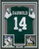 Framed Autographed/Signed Sam Darnold 35x39 New York Green Rookie Football Jersey Beckett BAS COA
