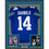 Framed Autographed/Signed Sam Darnold 35x39 Seattle Blue Retro Football Jersey Beckett BAS COA