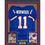 Framed Autographed/Signed Scott Norwood 35x39 Buffalo Blue Football Jersey Beckett BAS COA