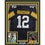 Framed Autographed/Signed Terry Bradshaw 35x39 Pittsburgh Black Football Jersey Beckett BAS COA