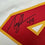 Framed Autographed/Signed Tony Richardson 35x39 Kansas City White Football Jersey JSA COA