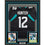 Framed Autographed/Signed Travis Hunter 35x39 Jacksonville Black Football Jersey Beckett BAS COA