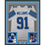 Framed Autographed/Signed Tyleik Williams 35x39 Detroit White Football Jersey Beckett BAS COA