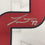 Framed Autographed/Signed Tyrann Mathieu 35x39 Houston White Football Jersey Beckett BAS COA