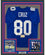 Framed Autographed/Signed Victor Cruz 35x39 New York Blue Football Jersey Steiner Sports COA