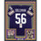 Framed Autographed/Signed Chris Doleman HOF 12 35x39 Minnesota Purple Football Jersey JSA COA