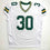 Autographed/Signed Ahman Green Green Bay White Football Jersey JSA COA