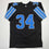 Autographed/Signed Alex Anzalone Detroit Black Football Jersey Beckett BAS COA