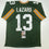 Autographed/Signed Allen Lazard Green Bay Green Football Jersey JSA COA