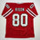 Autographed/Signed Andre Rison Atlanta Red Football Jersey Beckett BAS COA