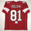 Autographed/Signed Anquan Boldin Arizona Red Football Jersey Beckett BAS COA