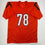 Autographed/Signed Anthony Munoz Cincinnati Orange Football Jersey Beckett BAS COA