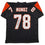 Autographed/Signed Anthony Munoz Cincinnati Black Football Jersey Beckett BAS COA