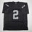 Autographed/Signed Ashton Jeanty Oakland Black Football Jersey Beckett BAS COA