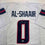 Autographed/Signed Azeez Al Shaair Houston White Football Jersey Beckett BAS COA