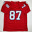 Autographed/Signed Ben Coates New England Red Football Jersey JSA COA