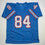 Autographed/Signed Billy White Shoes Johnson Tennessee Retro Light Blue Football Jersey JSA COA