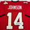 Autographed/Signed Brad Johnson Tampa Bay Red Football Jersey Beckett BAS COA